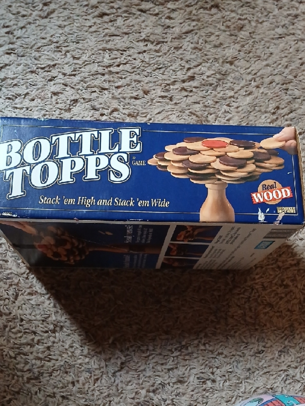 Bottle Topps Game - Blue Box with Wood Pieces - Picture 3 of 5